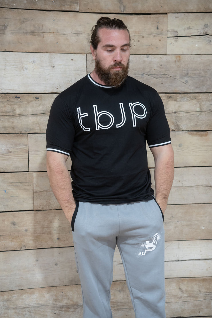 Trim Detail Tshirt in Black