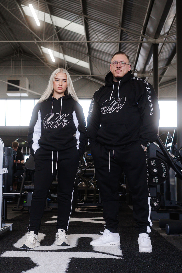 Black & White Contrast Hoodie