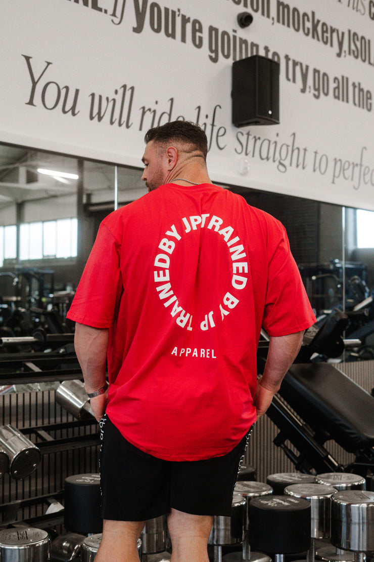 Circle Logo Tee in Red