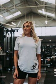 Shoulder Logo Tee in White