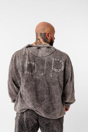 Distressed Grey Pocket Sweater – The Ability to Progress At All Costs